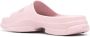 GANNI Chunky slippers met logo-reliëf Roze - Thumbnail 3