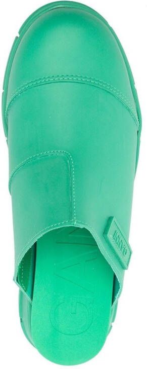 GANNI City slip-on muiltjes Groen