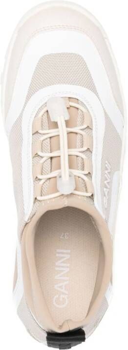 GANNI Sneakers met vlakken Beige