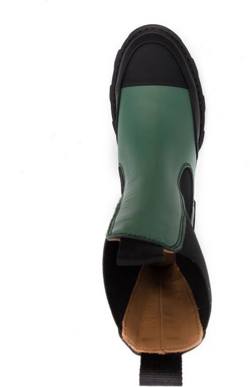 GANNI Laarzen met colourblocking Groen