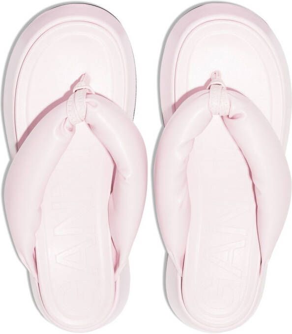 GANNI Gewatteerde sandalen Roze - Foto 3