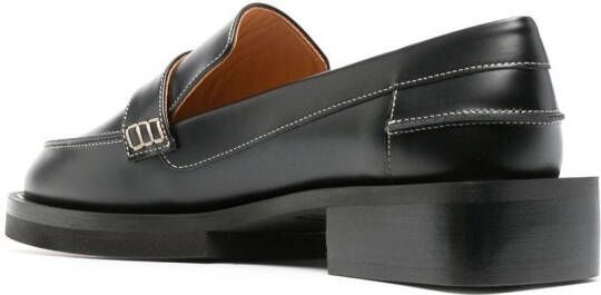 GANNI Loafers met kristallen knoop Zwart