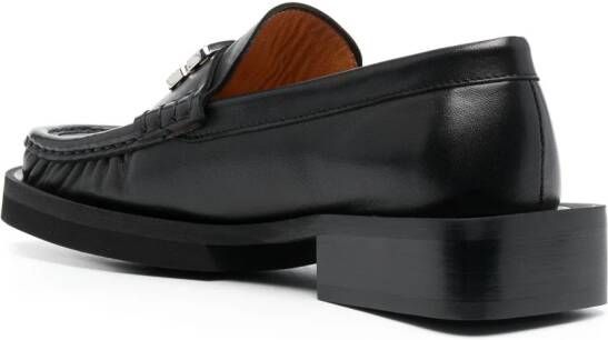 GANNI Loafers met logoplakkaat Zwart