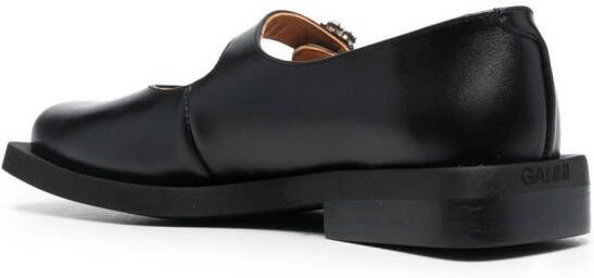 GANNI Loafers verfraaid met kristallen Zwart