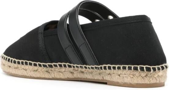 GANNI Espadrilles met logo-reliëf Zwart