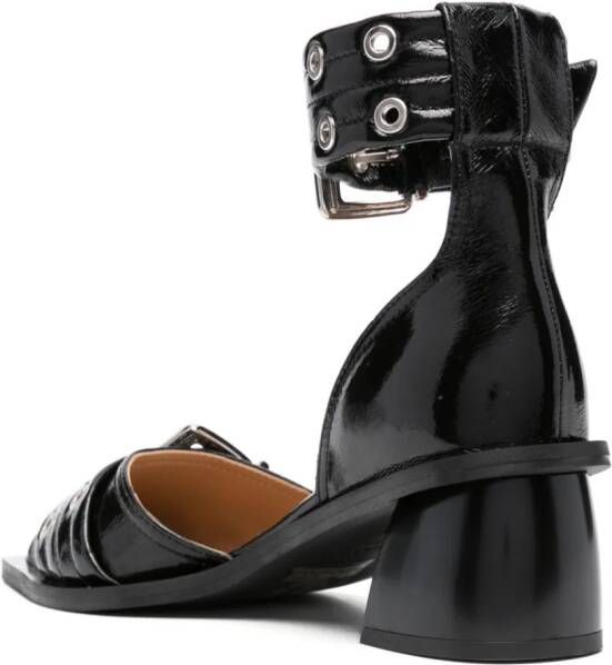 GANNI 50 mm pumps met gespdetail Zwart