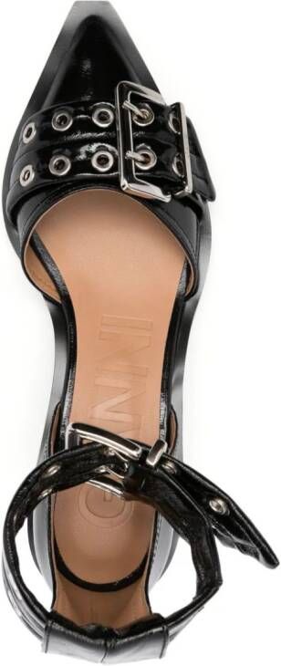 GANNI 50 mm pumps met gespdetail Zwart