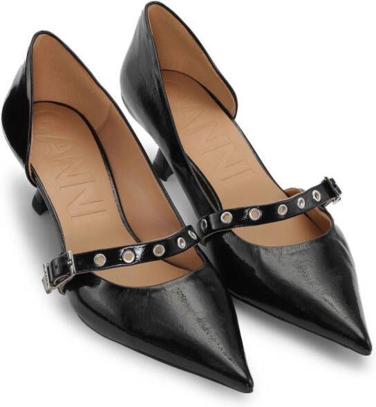 GANNI Pumps met kitten hak Zwart