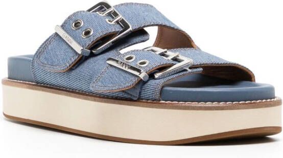 GANNI Sandalen met gesp Blauw