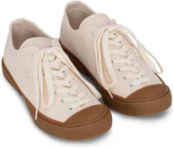 GANNI Sneakers met geborduurd logo Beige