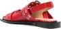 GANNI Wide Welt ballerina's met gesp Rood - Thumbnail 3