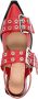 GANNI Wide Welt ballerina's met gesp Rood - Thumbnail 4