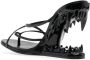 GCDS Morso Thongs leren sandalen Zwart - Thumbnail 3