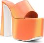 GCDS Sandalen met plateauzool Oranje - Thumbnail 2