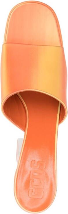 GCDS Sandalen met plateauzool Oranje