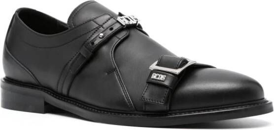 GCDS Derby schoenen met logoprint Zwart
