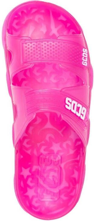 Gcds Slippers met logoprint Roze