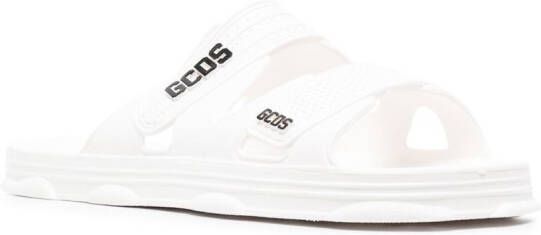 Gcds Slippers met logoprint Wit