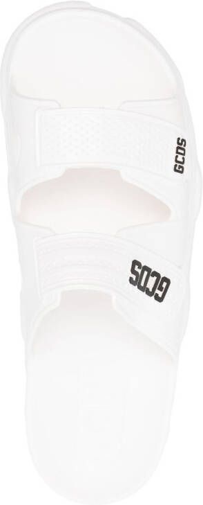 Gcds Slippers met logoprint Wit