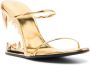 GCDS Sandalen met metallic hak Goud - Thumbnail 2