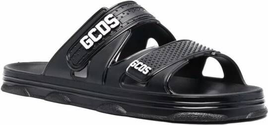 GCDS Sandalen met logobandje Zwart