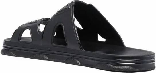 GCDS Sandalen met logobandje Zwart
