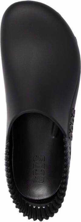 GCDS Slingback klompen met logo Zwart