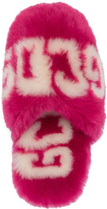 Gcds Slippers met logoprint Roze