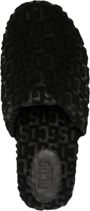 GCDS Sneakers met logo-reliëf Zwart