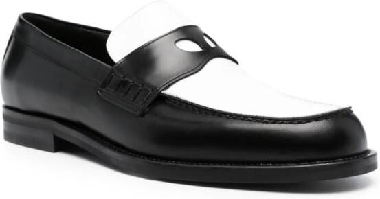 GCDS Tweekleurige loafers Wit