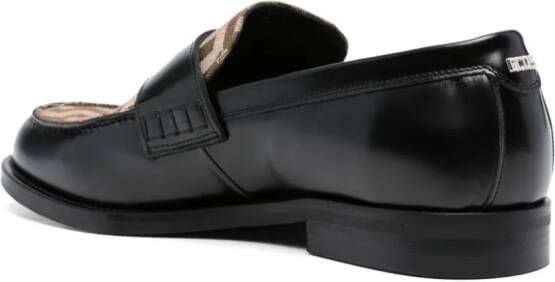 GCDS Wirdo loafers met monogram patroon Zwart