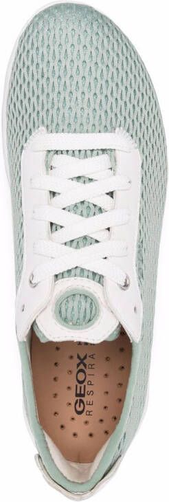 Geox Aerantis mesh sneakers Groen