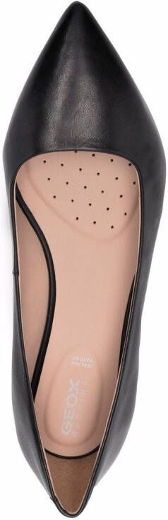 Geox Charyssa ballerina's met puntige neus Zwart