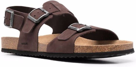 Geox Ghita leren sandalen Bruin
