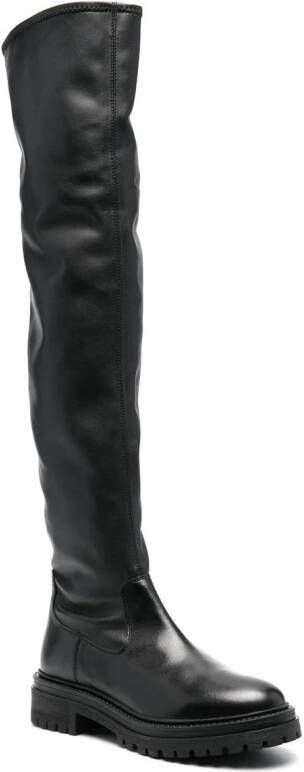 Geox Iridea overknee laarzen Zwart