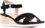 Geox Ischia sandalen met sleehak Zwart - Thumbnail 2