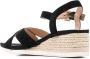 Geox Ischia sandalen met sleehak Zwart - Thumbnail 3