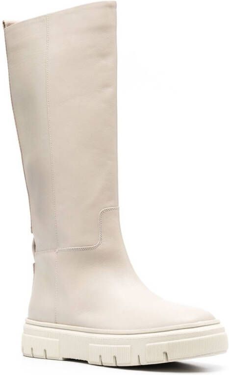 Geox Isotte leren laarzen Beige