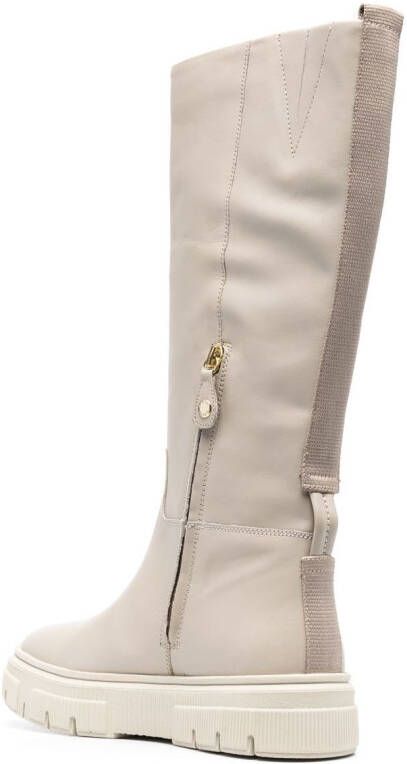 Geox Isotte leren laarzen Beige
