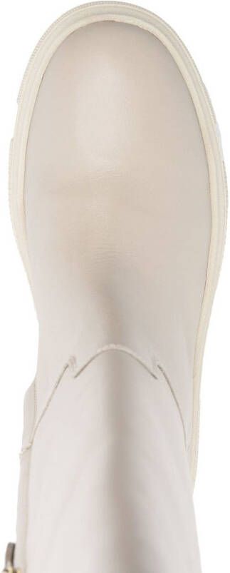 Geox Isotte leren laarzen Beige