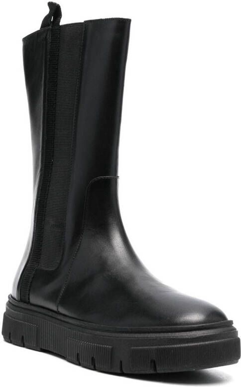 Geox Isotte leren laarzen Zwart