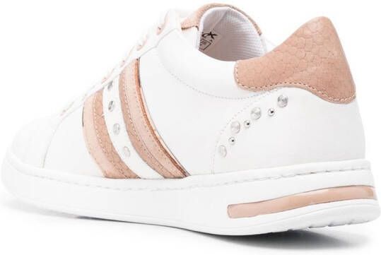 Geox Jaysen sneakers met studs Wit