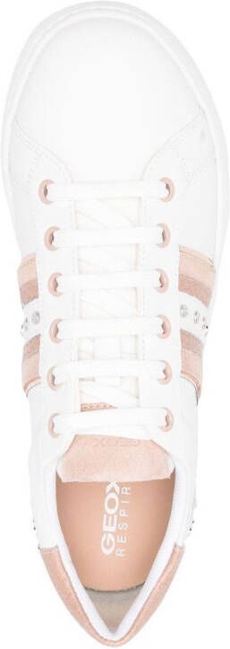 Geox Jaysen sneakers met studs Wit