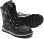 Geox Kids Leren veterlaarzen Zwart - Thumbnail 2