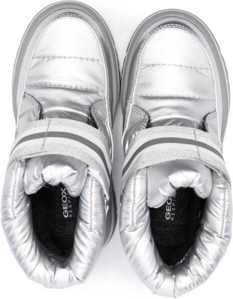Geox Kids Adelhide AB laarzen met klittenband Zilver