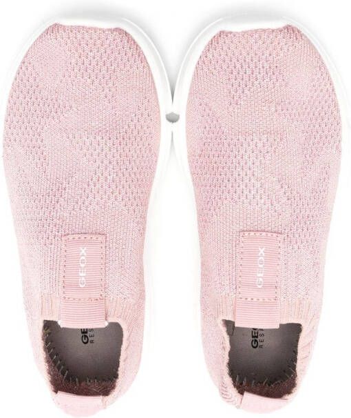 Geox Kids Aril gebreide sneakers Roze