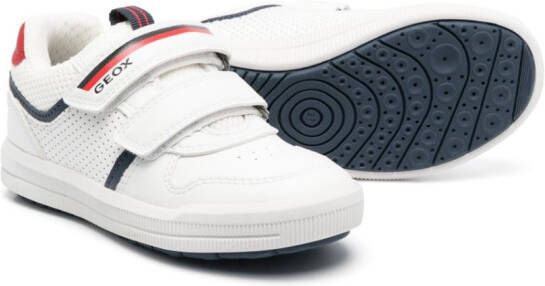 Geox Kids Arzach sneakers met klittenband Wit