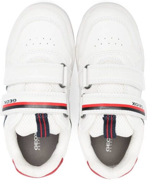 Geox Kids Arzach sneakers met klittenband Wit