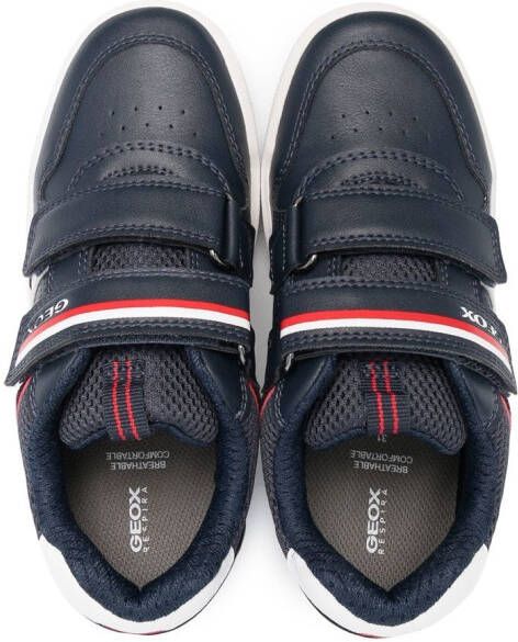 Geox Kids Arzach sneakers met klittenband Blauw