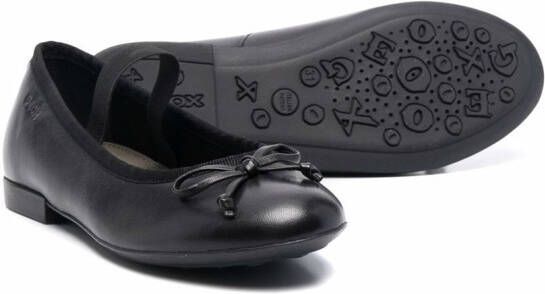Geox Kids Ballerina's met strikdetail Zwart
